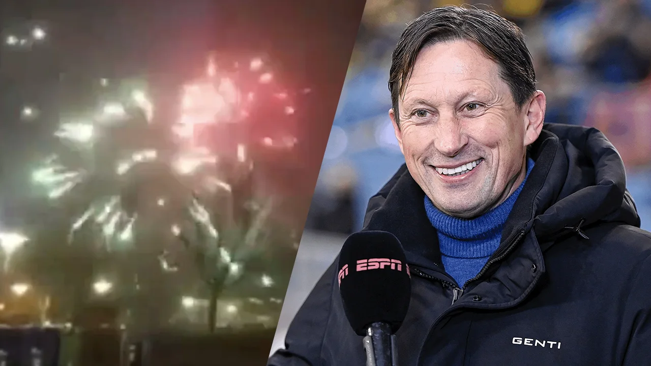 VIDEO: Kopenhagen-fans blunderen bij 'PSV-hotel' met afsteken van vuurwerk