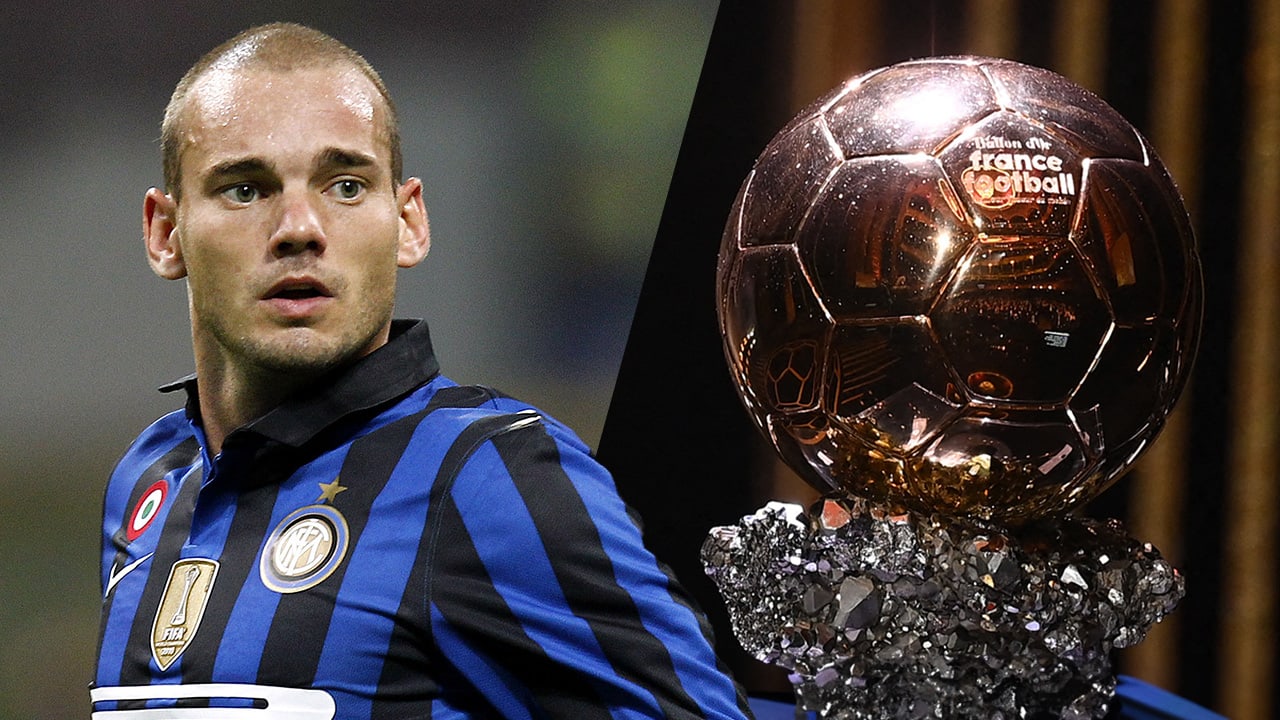 Sneijder over Ballon d'Or 2010: 'Iedereen is het er over eens dat ik hem had moeten winnen'