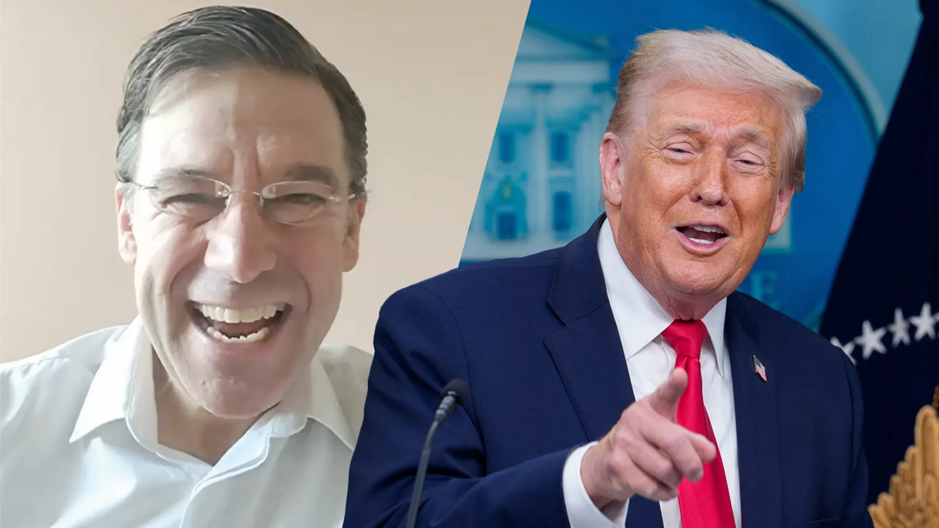 Acteur Remko Vrijdag maakt parodie op Mark Rutte: 'I just got viral, love you Donald!'