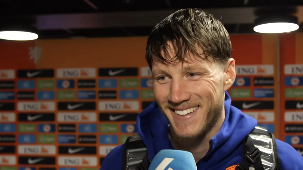 Weghorst uitgelachen in kleedkamer: 'Knietjes zijn een beetje rood'