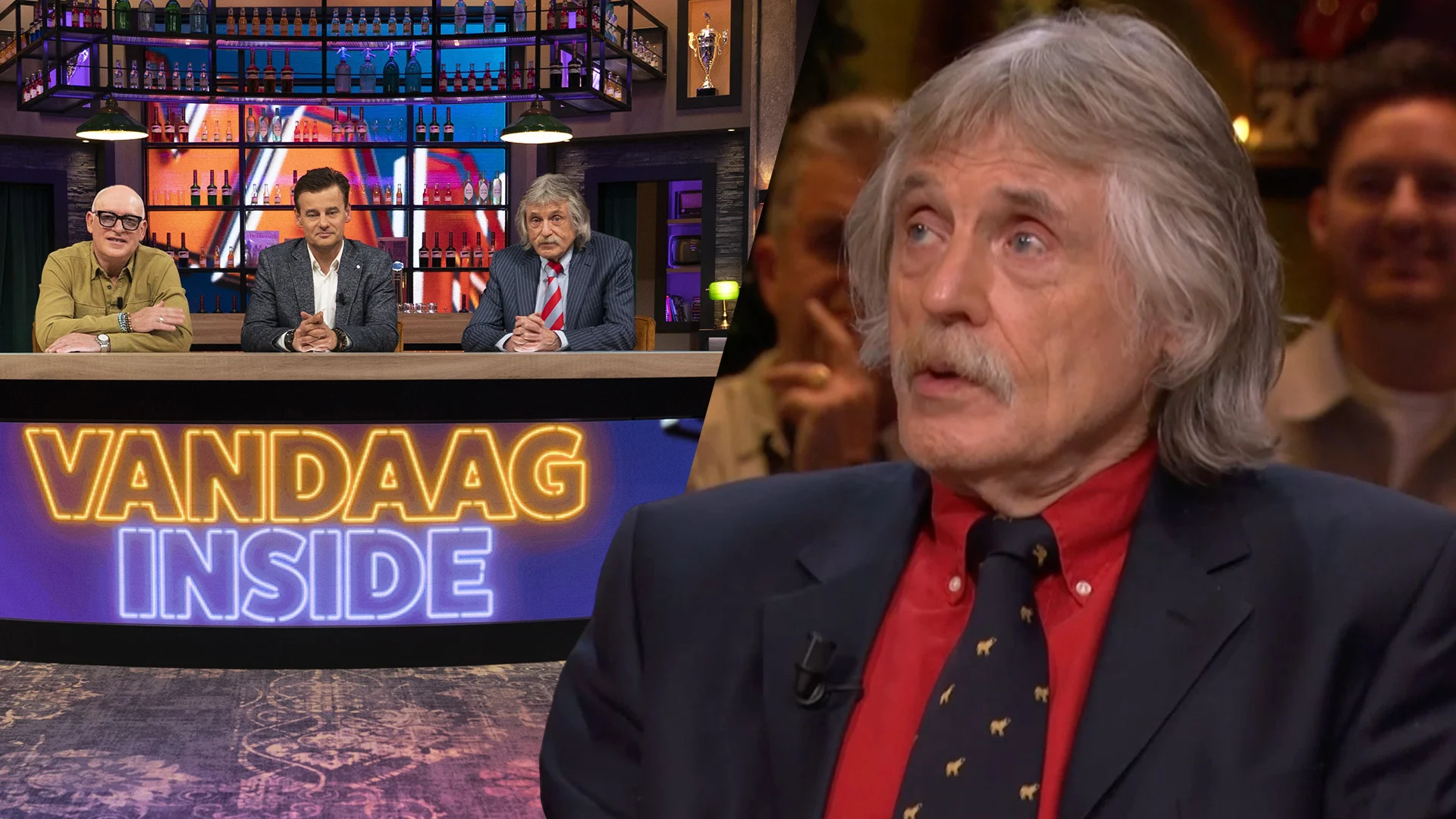 Johan Derksen valt stil na vraag over hoogtepunten Vandaag Inside-seizoen