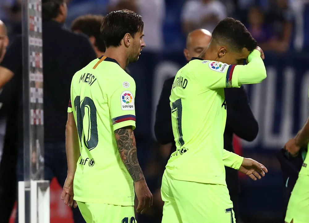 Barcelona verliest uit bij Leganés