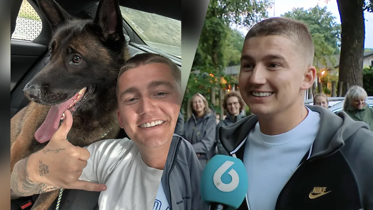 Mart Hoogkamer bedankt vrijwilligers met flinke donatie voor hulp bij vermiste hond