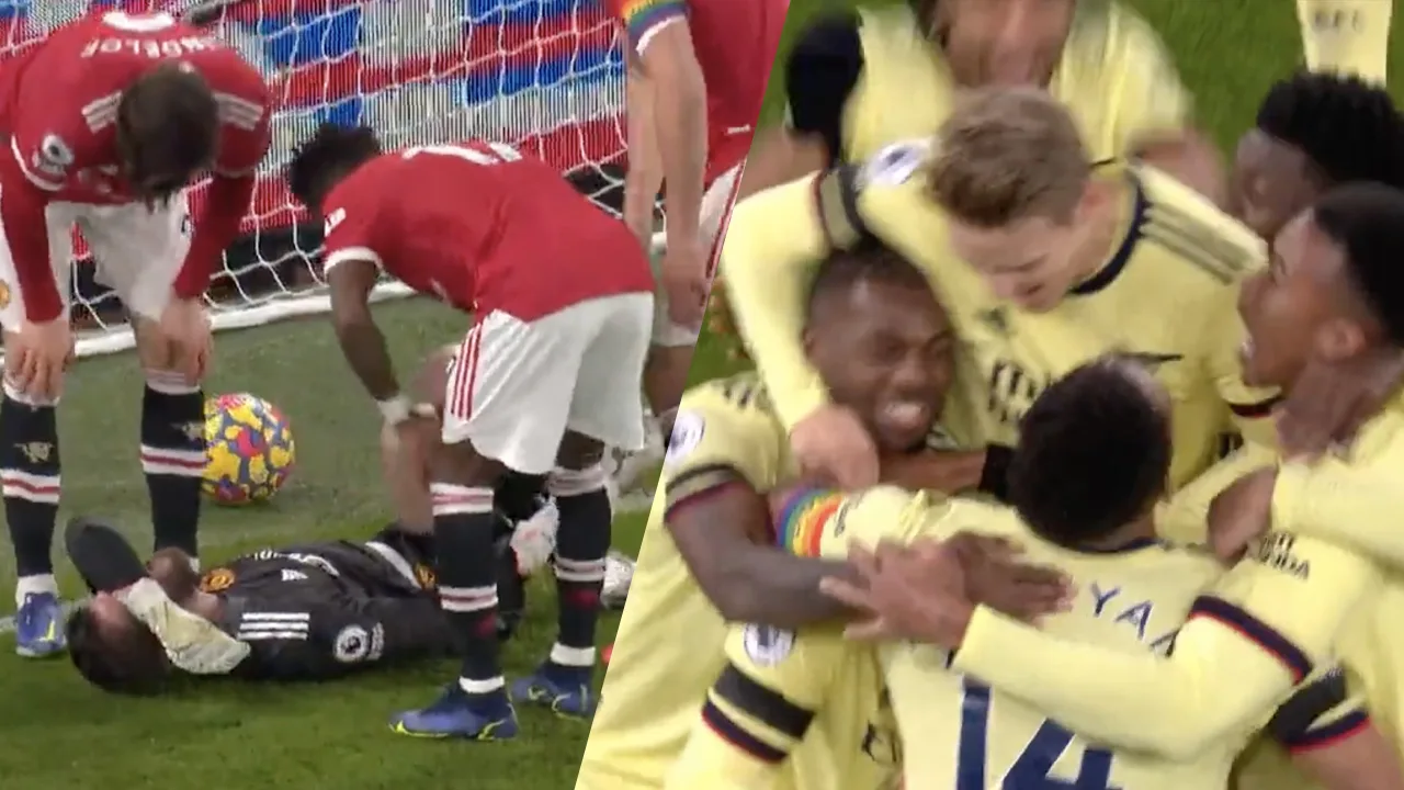 Bizarre goal: Fred blesseert teamgenoot De Gea, Smith-Rowe scoort namens Arsenal