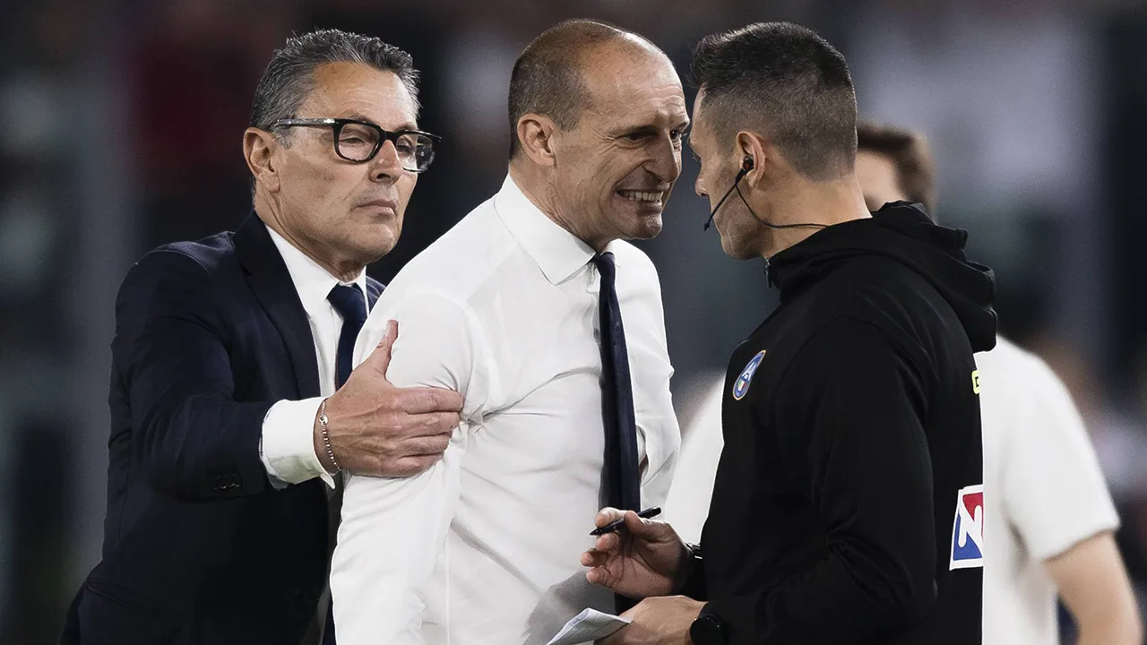 Juventus ontslaat trainer Allegri na woede-uitbarsting in bekerfinale