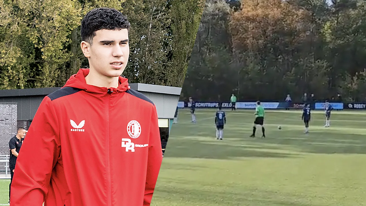 Videogoal: Zo vader, zo zoon: Shaqueel van Persie schiet vrije trap héérlijk raak