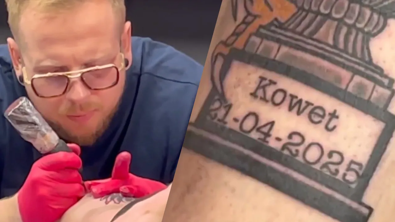Go Ahead Eagles-fan laat tattoo zetten van KNVB-bekerwinst: 'Je moet vertrouwen hebben'
