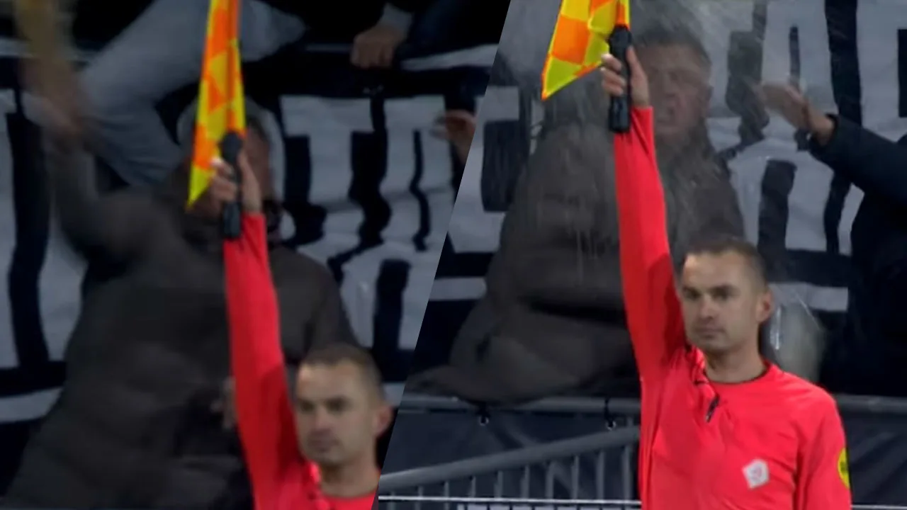 Video: grensrechter krijgt bierdouche van boze Telstar-fans