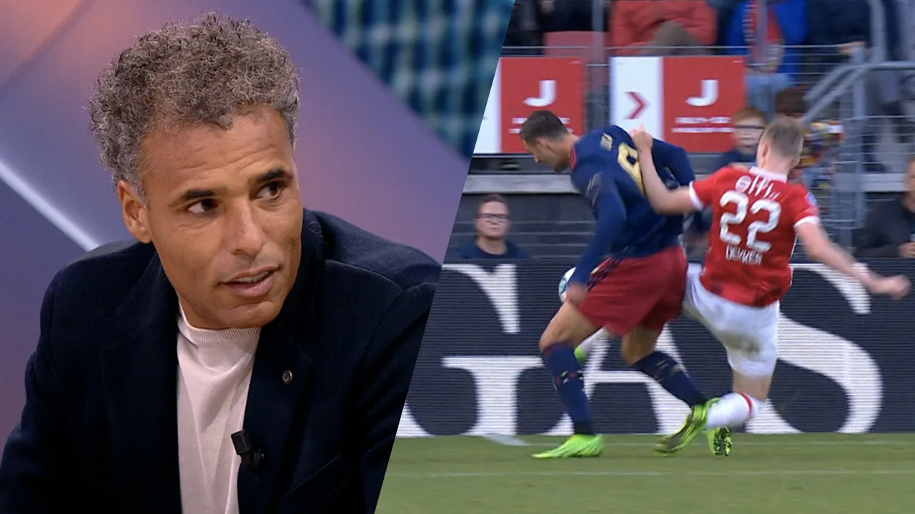 Van Hooijdonk ziet Ajax penalty door de neus geboord worden: ‘Hij raakt helemaal niks’