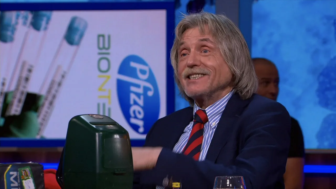 Johan wil vaccin nemen in nieuwjaarsshow: 'Dan ga ik hier op tafel liggen!