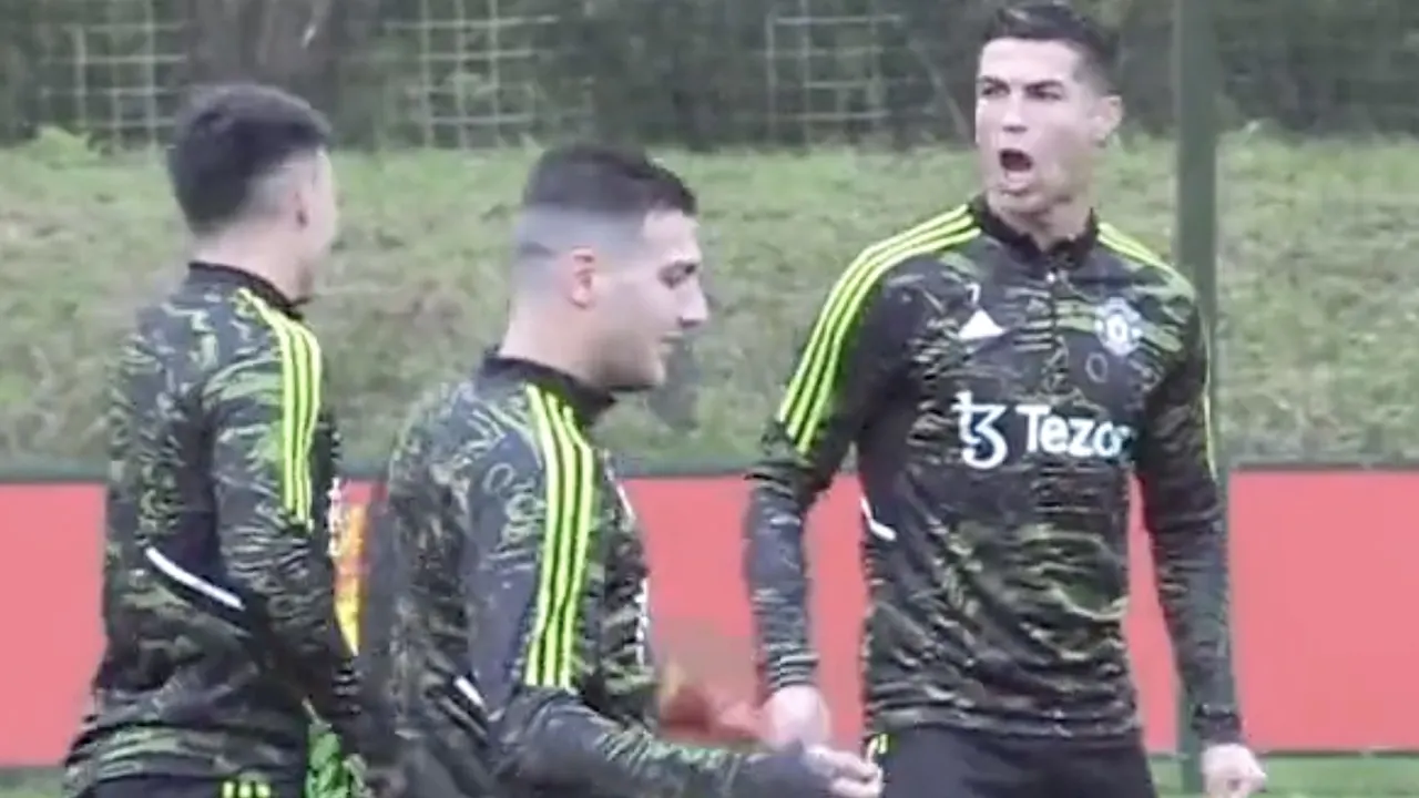 Video: Ronaldo schreeuwt het uit na héérlijke panna bij Martínez