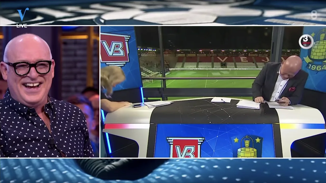 René gaat stuk om keiharde scheet op live TV