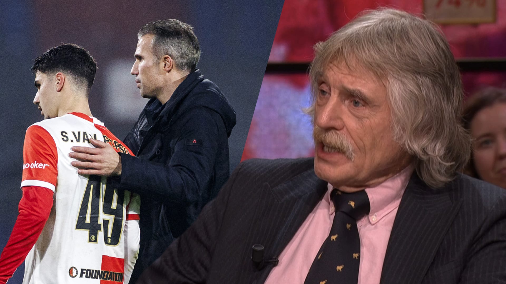 Johan Derksen: 'Robin van Persie is alleen maar bezig met z’n zoontje te laten invallen'