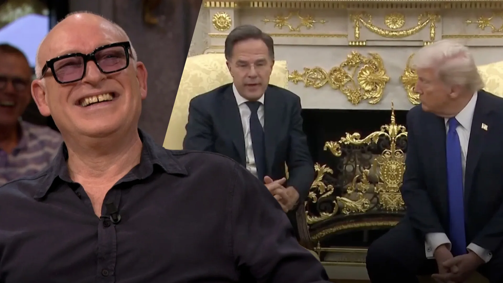 René van der Gijp lacht om beelden van Mark Rutte en Donald Trump: 'Dit geloof je niet!'