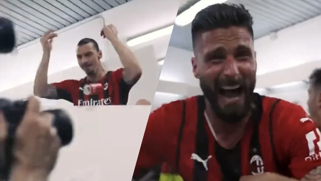 PRACHTIG! Ibrahimović zet kleedkamer op stelten met fantastische kampioensspeech