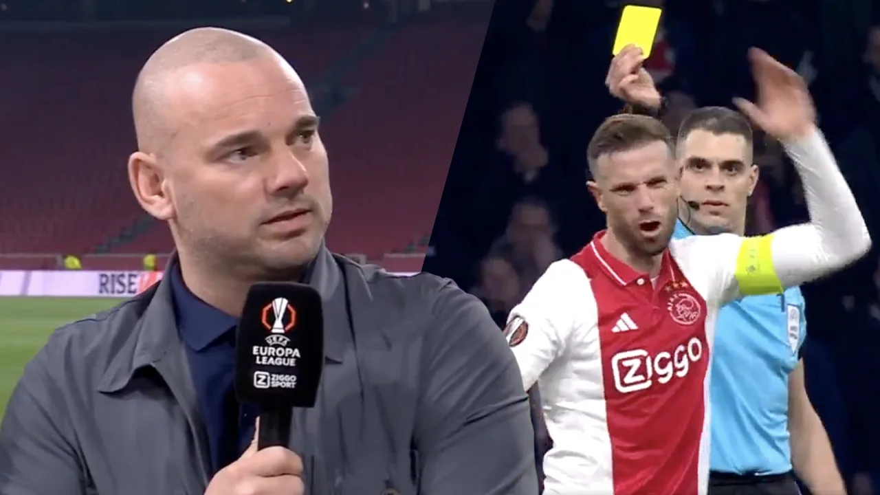 Wesley Sneijder hekelt Jordan Henderson na gele kaart: 'Dit kan niet!'