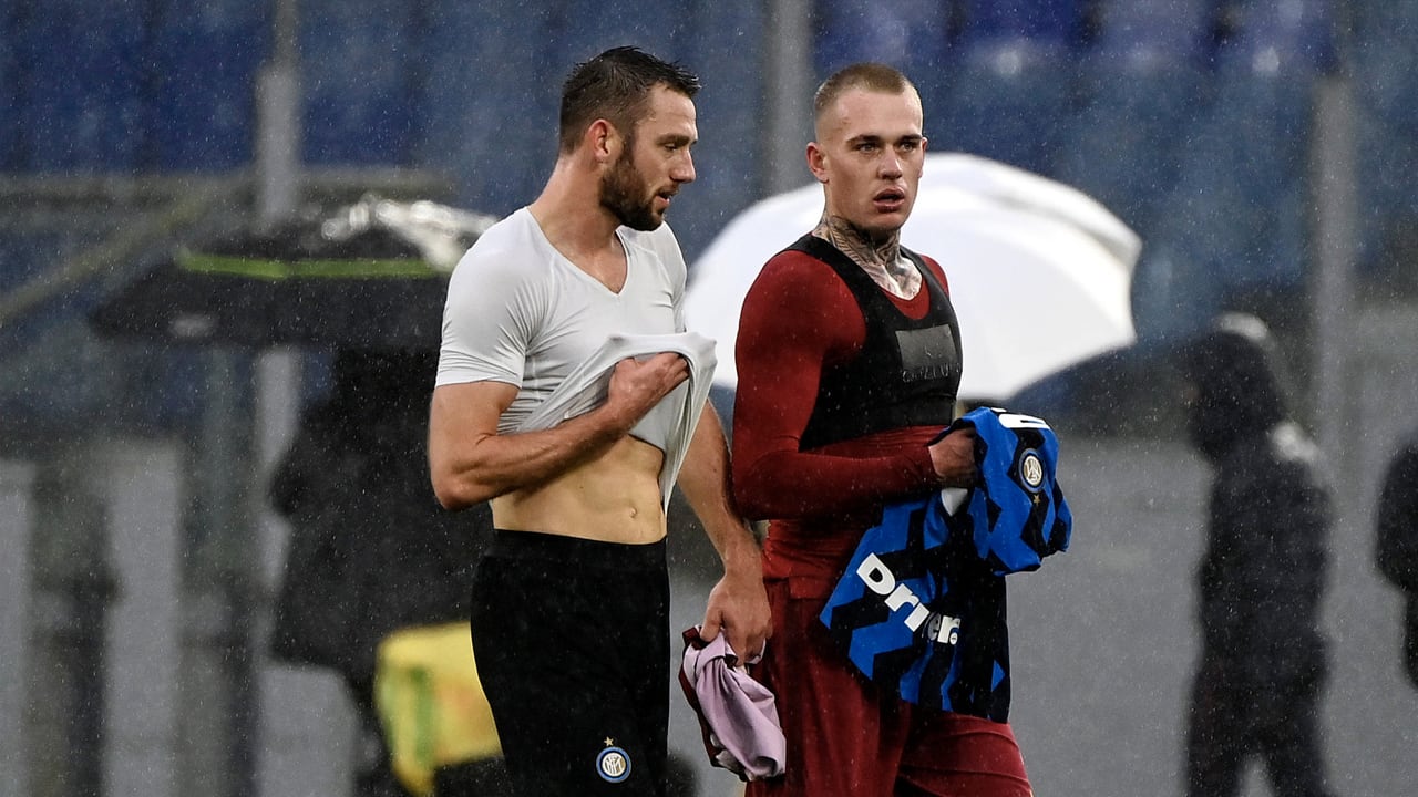 Topper tussen AS Roma en Inter eindigt weer onbeslist