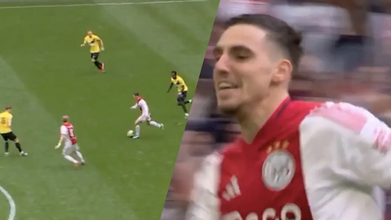 Videogoal: Oscar Gloukh zet Ajax razendsnel op voorsprong tegen NAC Breda