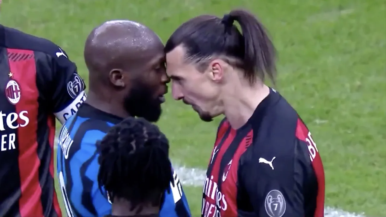 Lukaku en Ibrahimović vliegen elkaar aan in Italiaanse stadsderby