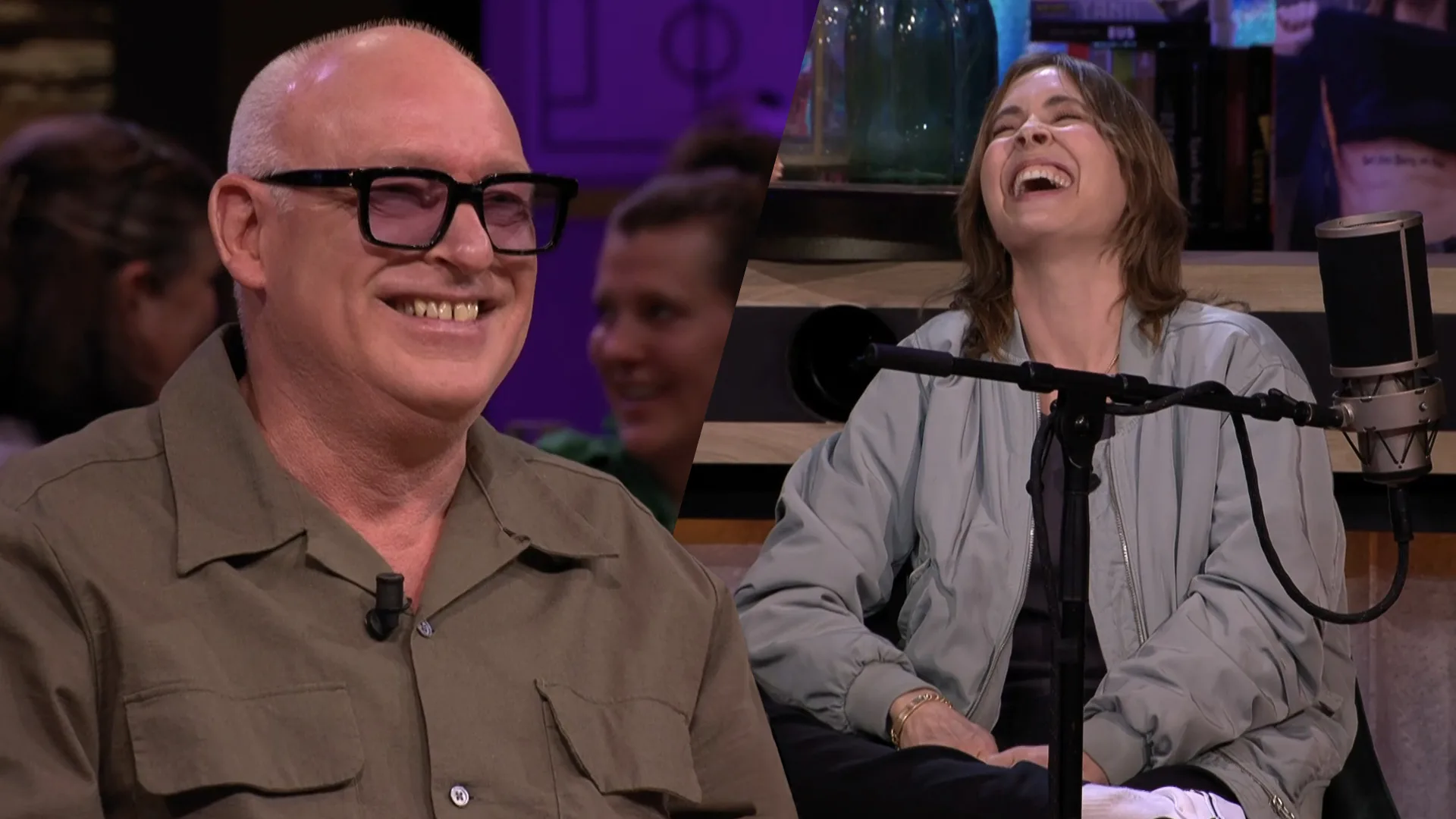 Anouk barst in lachen uit na opmerking van René: 'What the hell!'