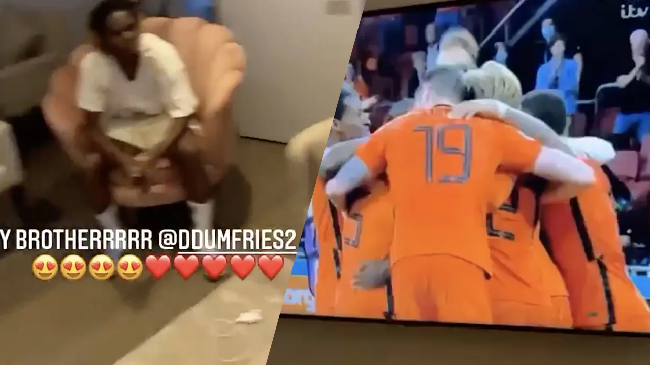 GOUD! Madueke gaat volledig uit zijn dak na winnende goal Dumfries