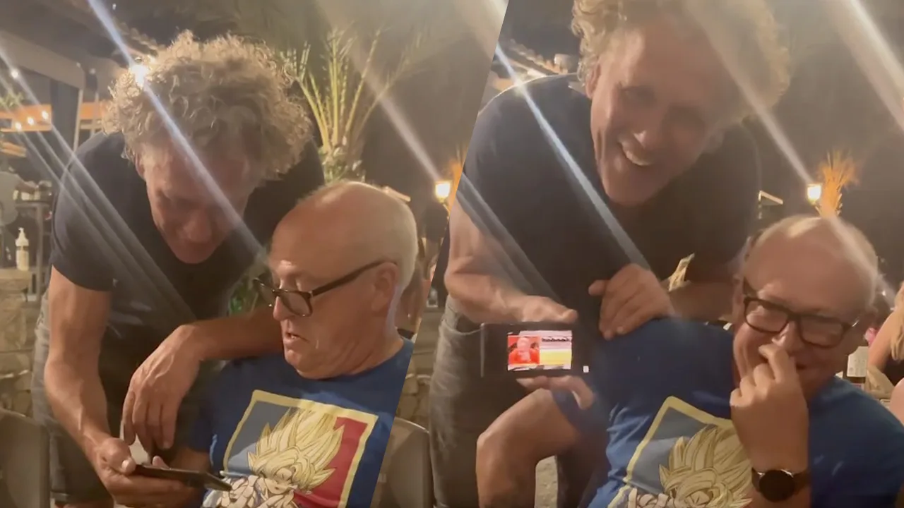 Goud! Kees van der Spek spot René look-a-like in Spanje