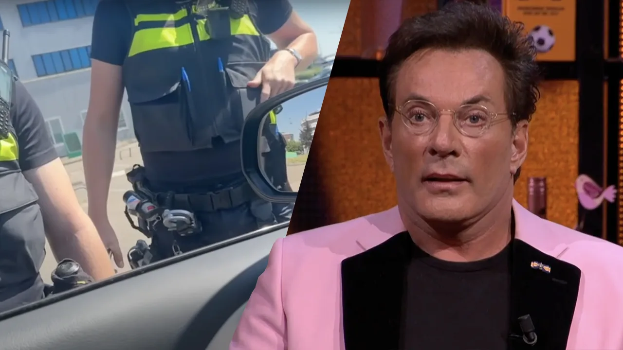 Video: Gerard Joling staande gehouden door politie: 'Dat is ook kut!'