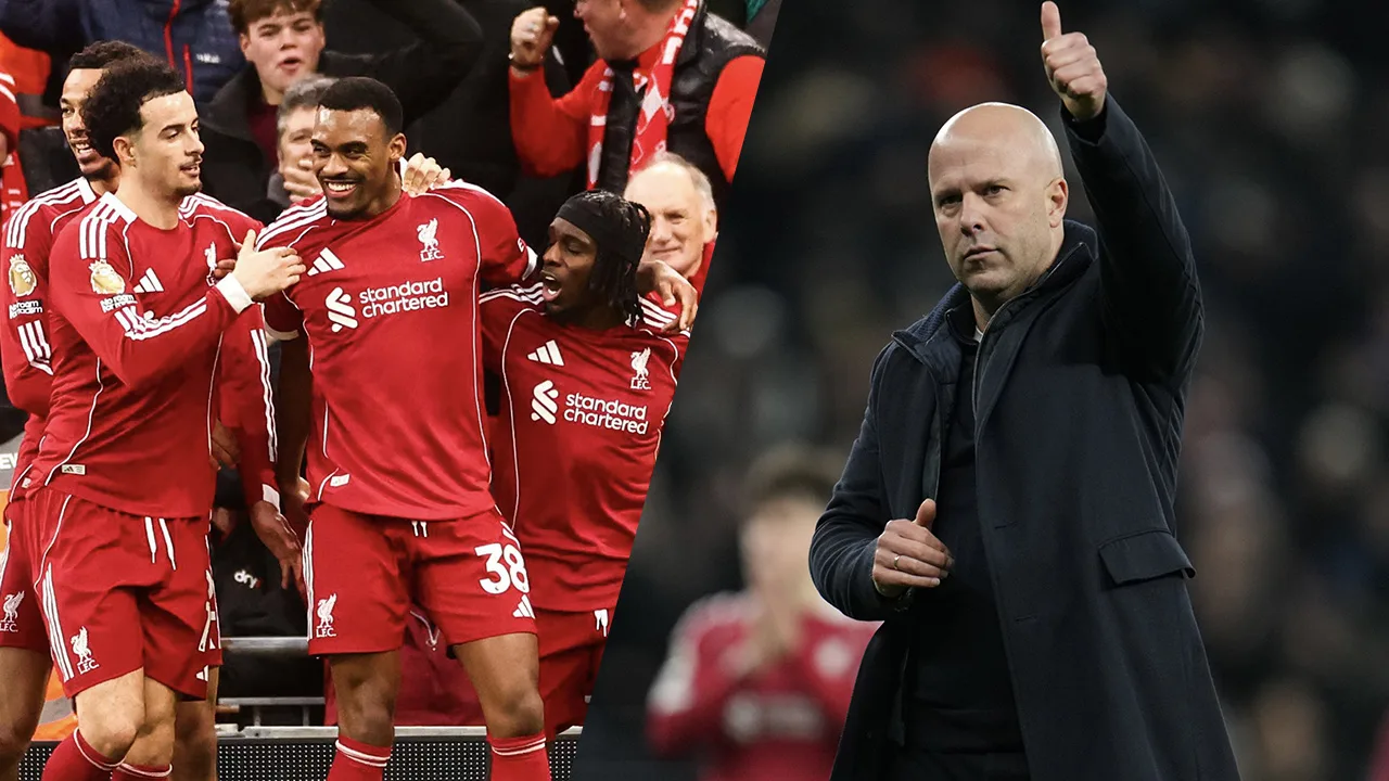 Arne Slot ziet Ryan Gravenberch scoren in zege op Wolverhampton Wanderers