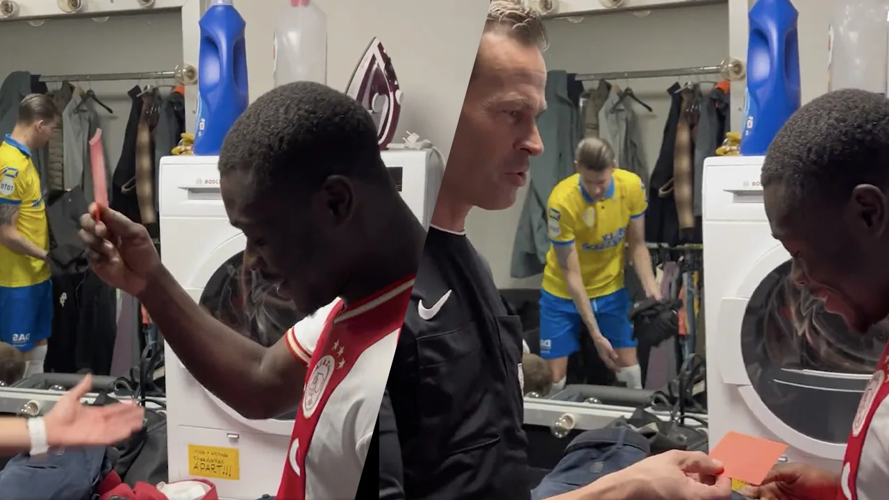 Brian Brobbey toont Bas Nijhuis de rode kaart: 'Voor Reijnders nog'