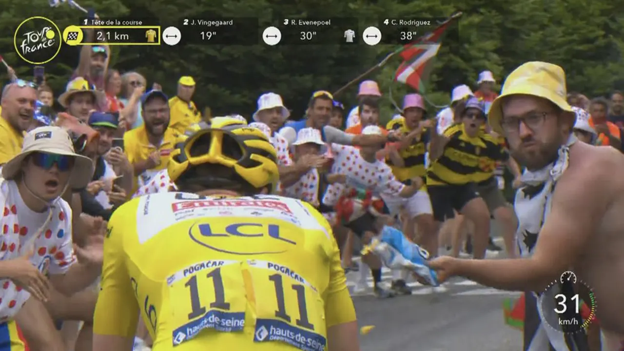 'Chipsgooier' in Tour de France bracht nacht in cel door