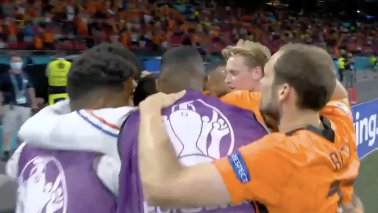 VIDEOGOAL: Wijnaldum schiet Oranje op voorsprong tegen Oekraïne