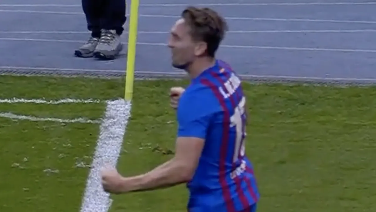 VIDEOGOAL: 'Lucky' Luuk de Jong brengt Barcelona op gelijke hoogte tegen Real Madrid