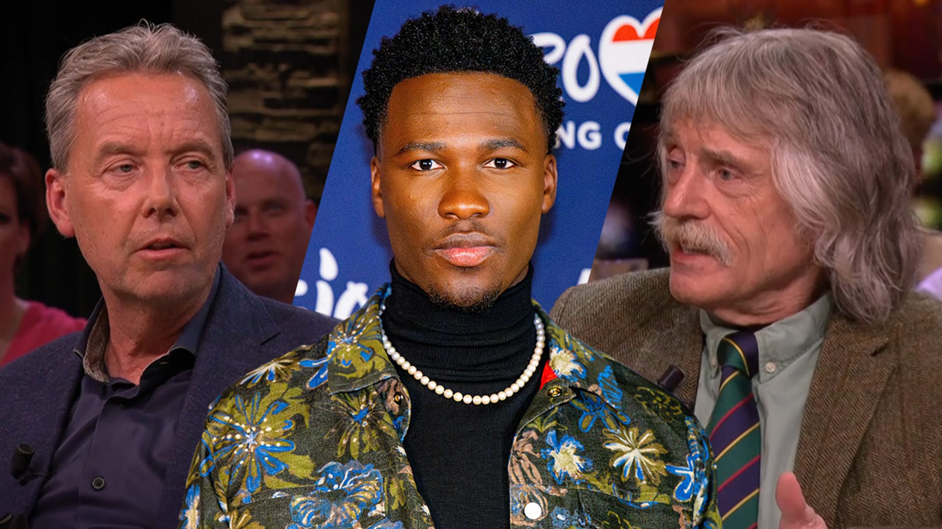 Johan en Valentijn belanden in stevige discussie over verbod op regenboogvlag bij Songfestival