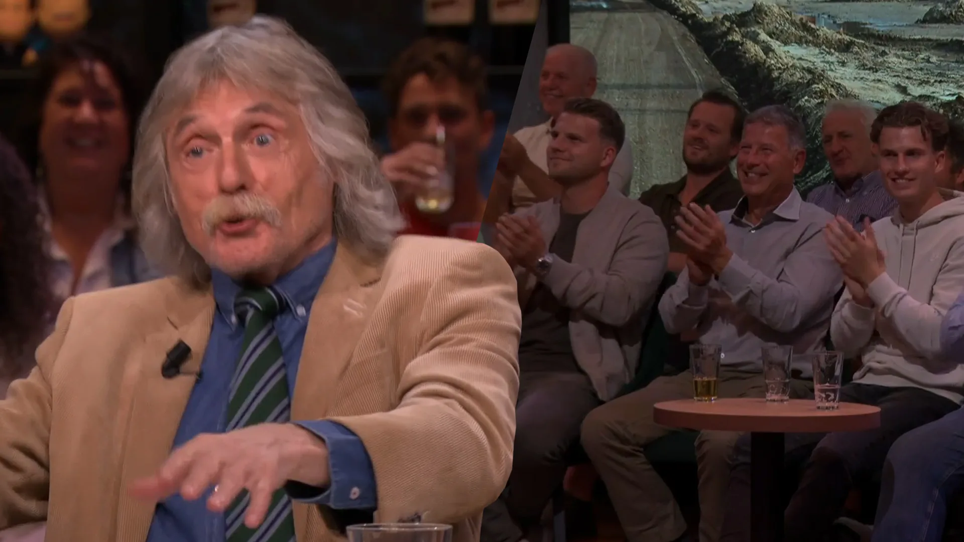 Johan krijgt hele studio mee met imitatie: 'Hij is weer helemaal los hoor!'