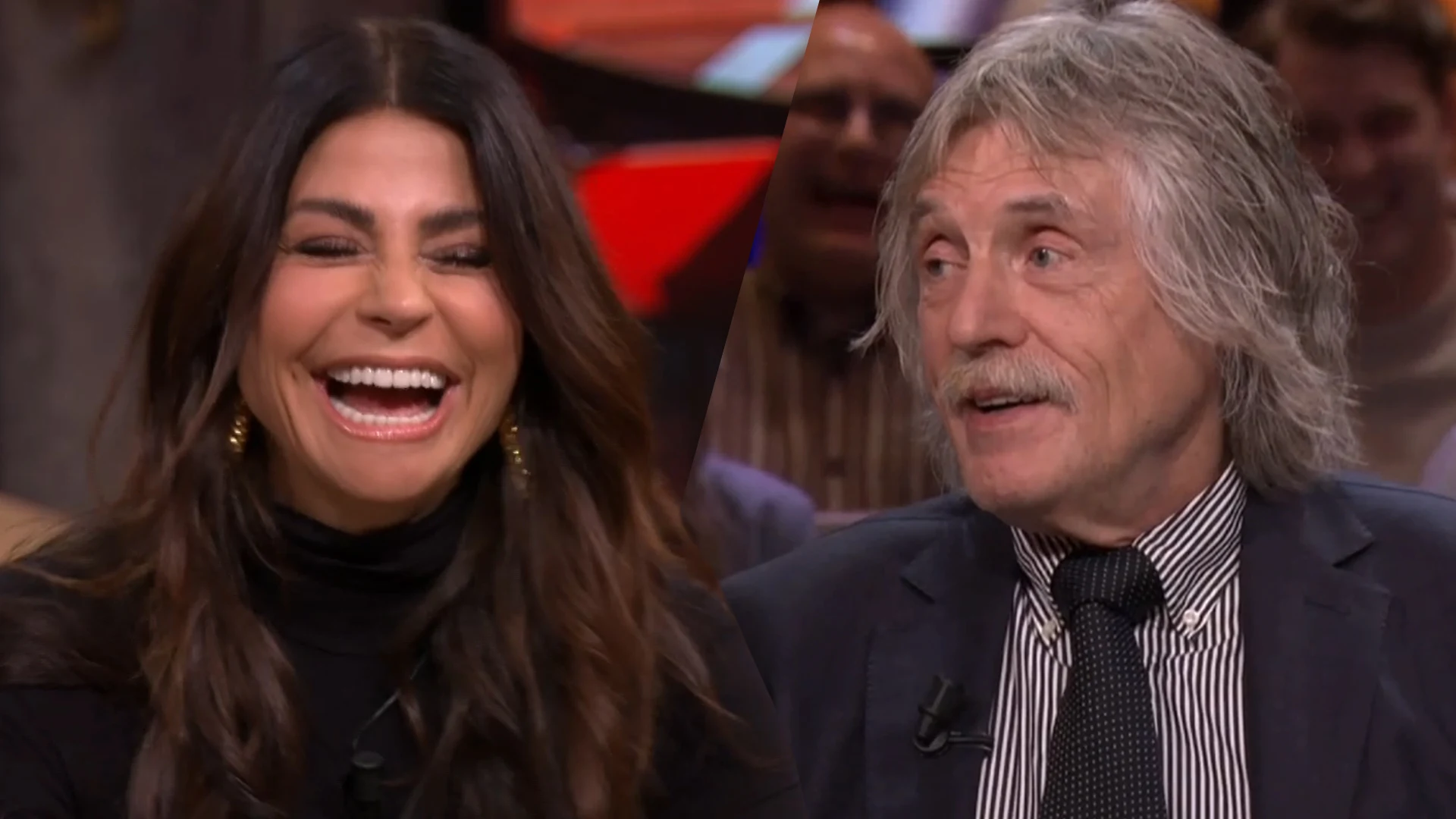 Johan heeft prangende vraag voor Olcay Gulsen over de bril van haar ex-vriend Edgar Davids