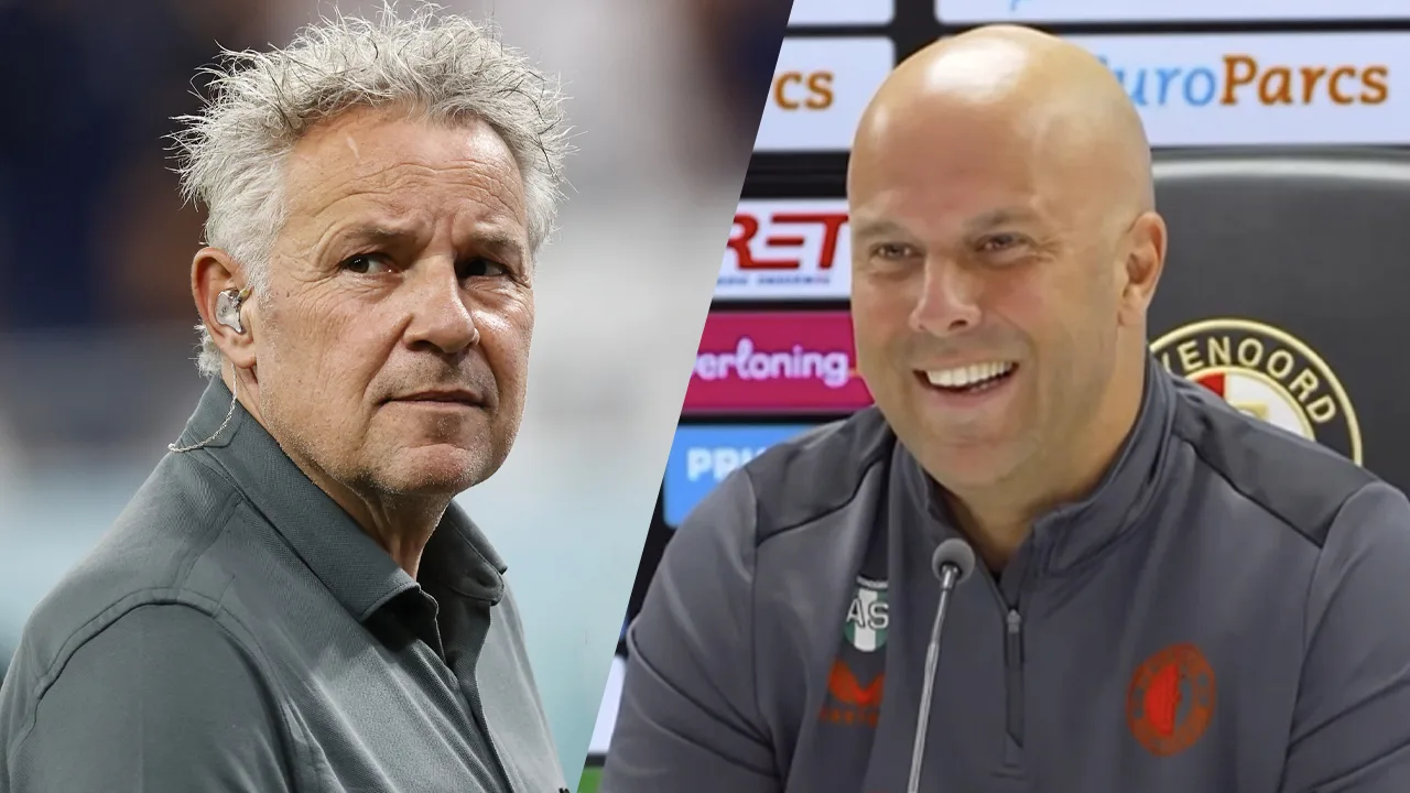 Arne Slot tegen Joep Schreuder: 'Ik vraag me af of mijn kinderen jouw naam kennen, Joep!'