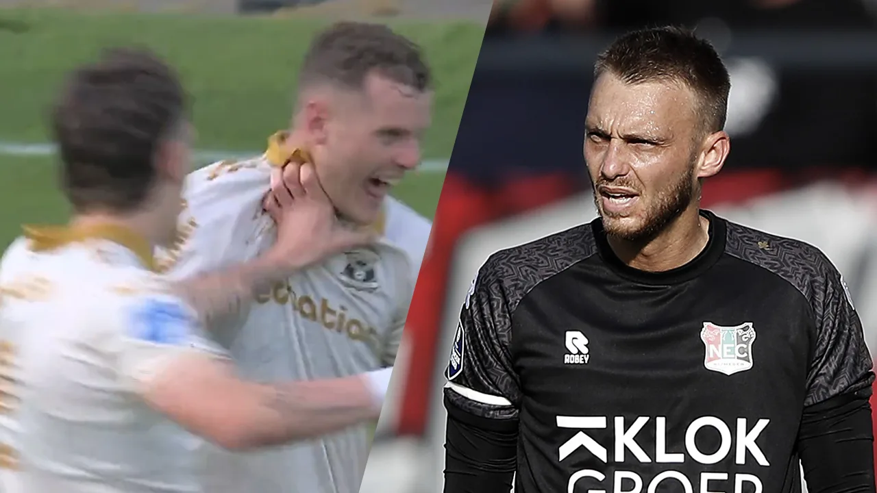 Videogoal: fout van Cillessen wordt NEC fataal: Go Ahead Eagles naar finale play-offs