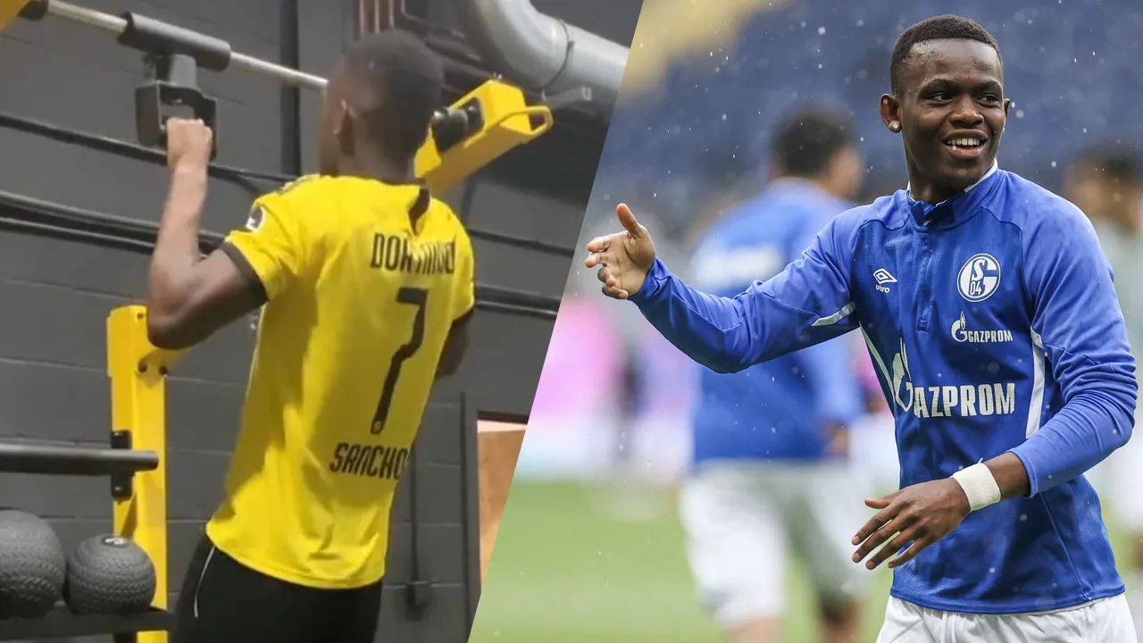 Schalke-talent Matondo krijgt op z'n kop na foto in Dortmund-shirt