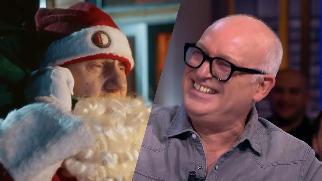 René ziet Jan als Kerstman in Droomparken-commercial