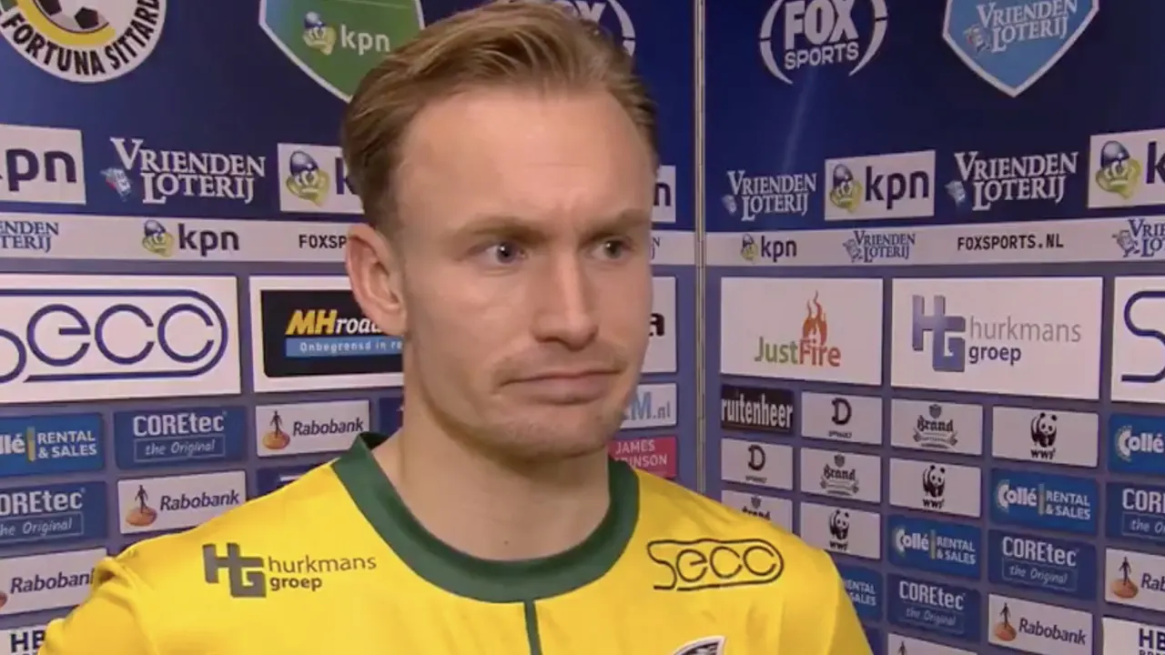 Fortuna-speler Diemers schaamt zich dood om op eigen veld te spelen