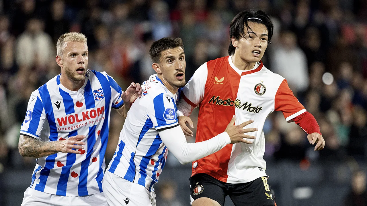 Feyenoord blijft met kleine thuiszege op sc Heerenveen koploper