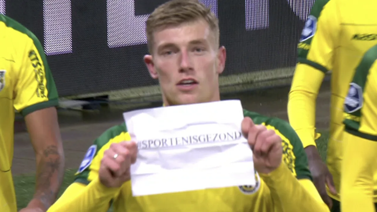 Flemming spreekt zich uit voor amateursport na goal tegen AZ: 'Sporten is gezond'