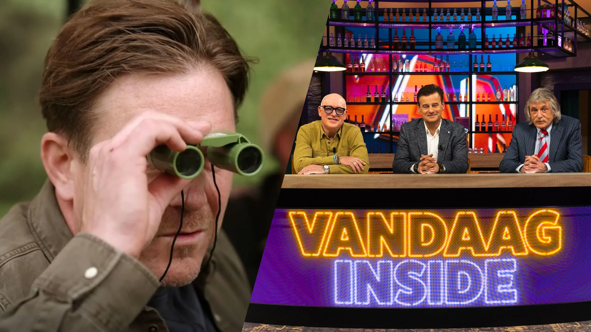 Johnny de Mol wordt rondgeleid in Beekse Bergen en spot Johan, Wilfred en René