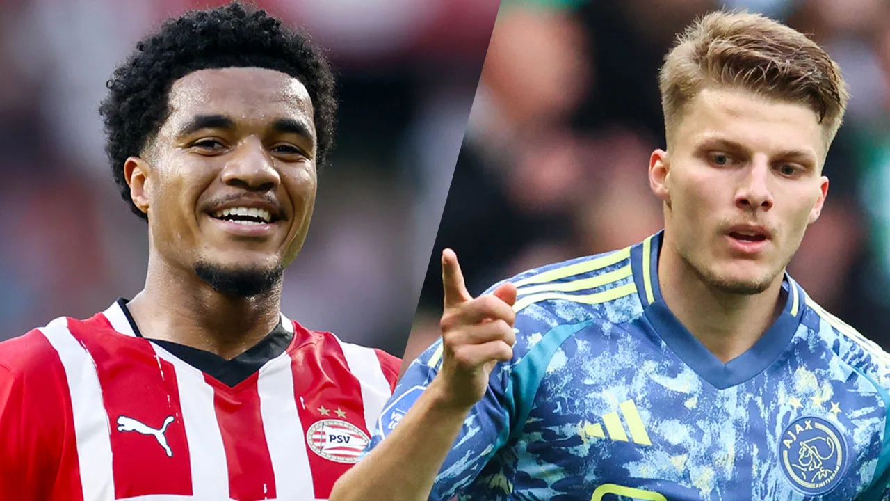PSV laat niets aan toeval over en staat bij rust al 4-0 voor; Ajax op een schamele 0-1