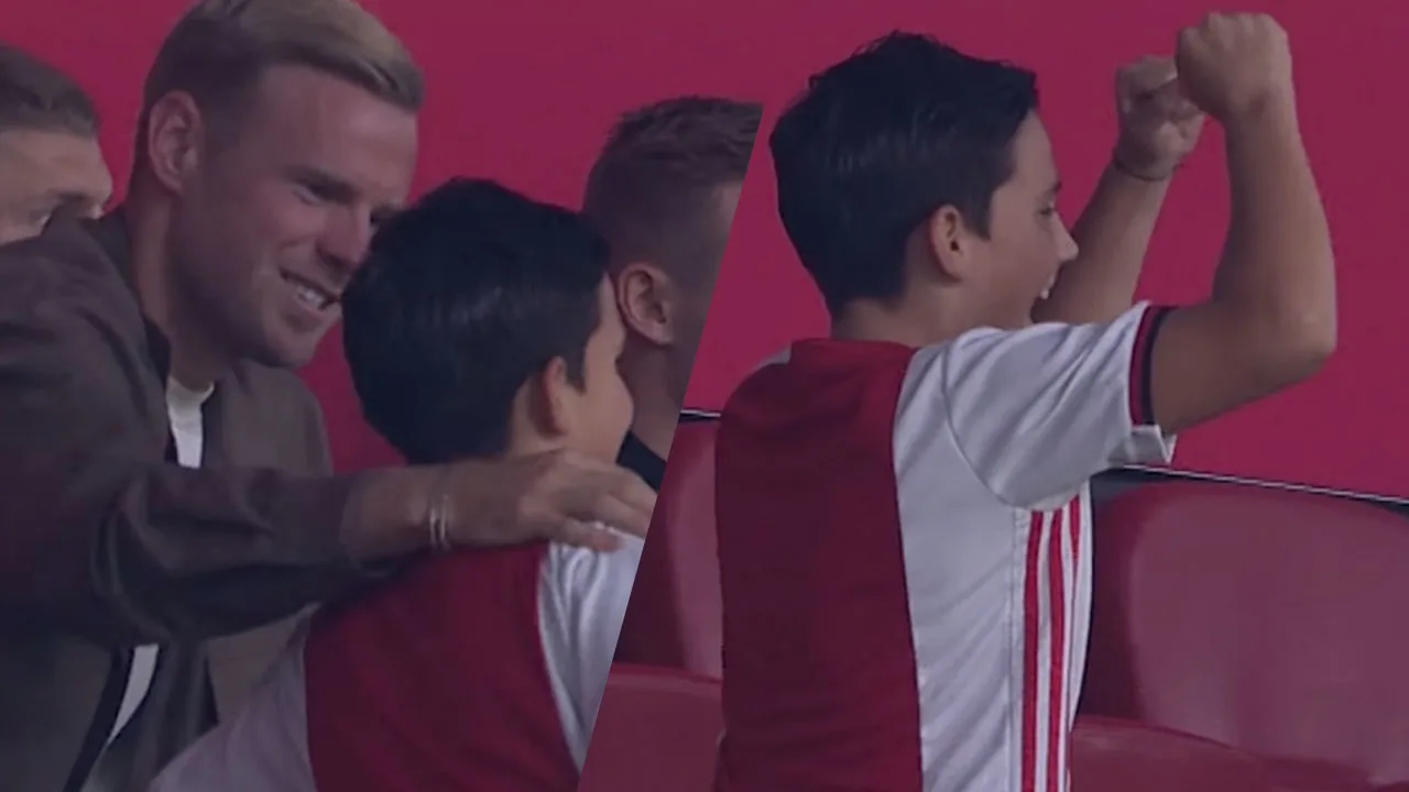 Mooi: Jonge Ajax-fan kan geluk niet op na foto met Davy Klaassen