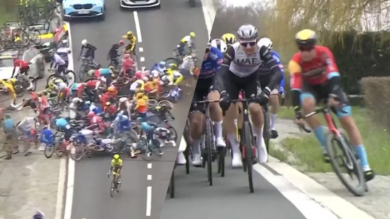 Video: veroorzaker massale val in Ronde van Vlaanderen uit koers gezet