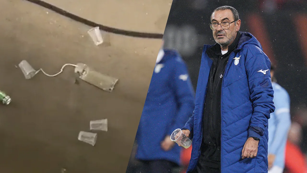 Lazio-trainer Sarri: 'Liever dat Feyenoord-fans mij beledigen dan dat ze met urine gooien'