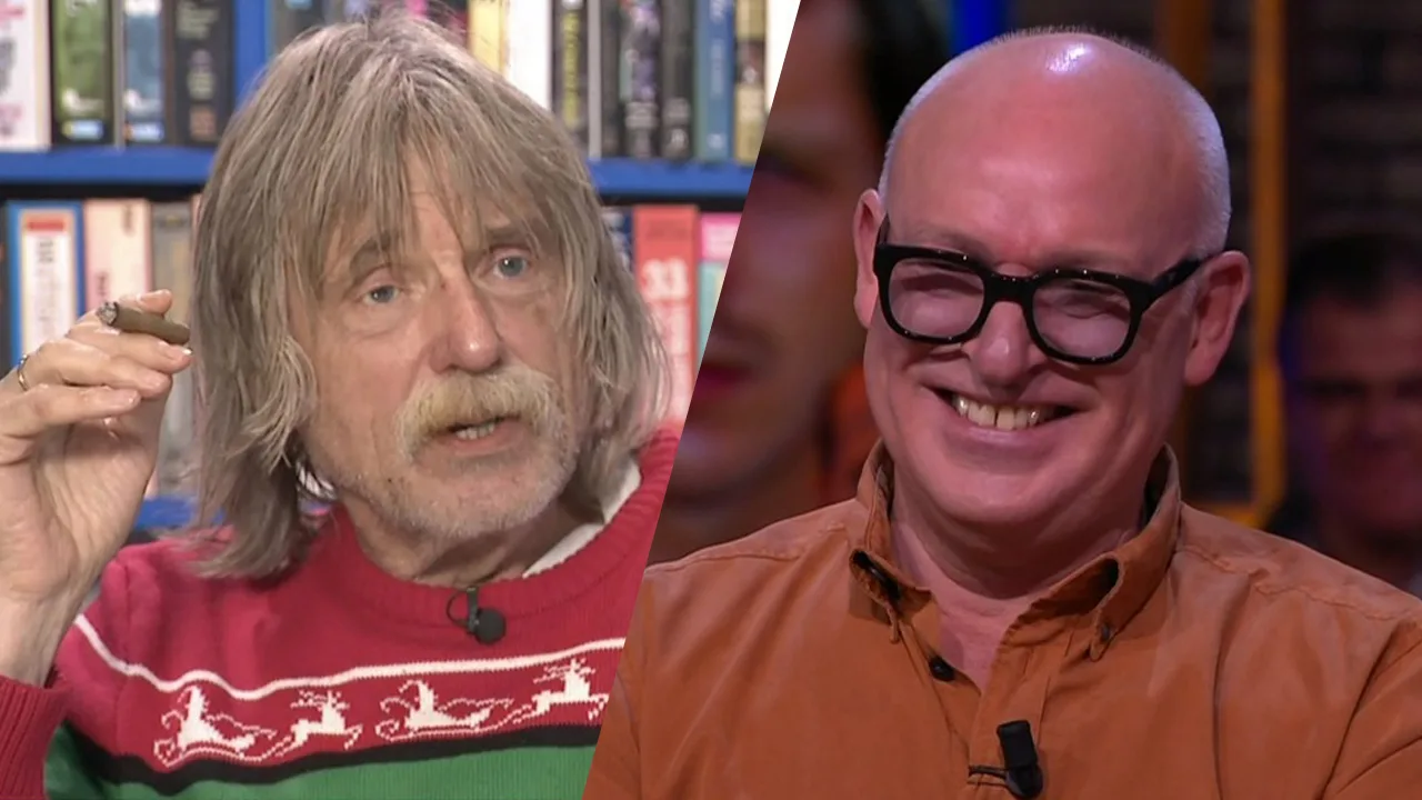 Johan gespot in kersttrui: ‘Plotseling stond er een cameraman in mijn tuin’