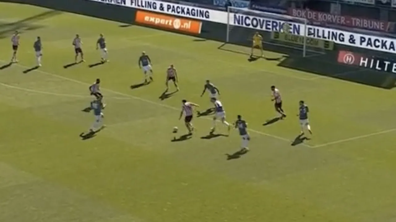 Videogoal: Prachtig doelpunt brengt Sparta op gelijke hoogte tegen Feyenoord 