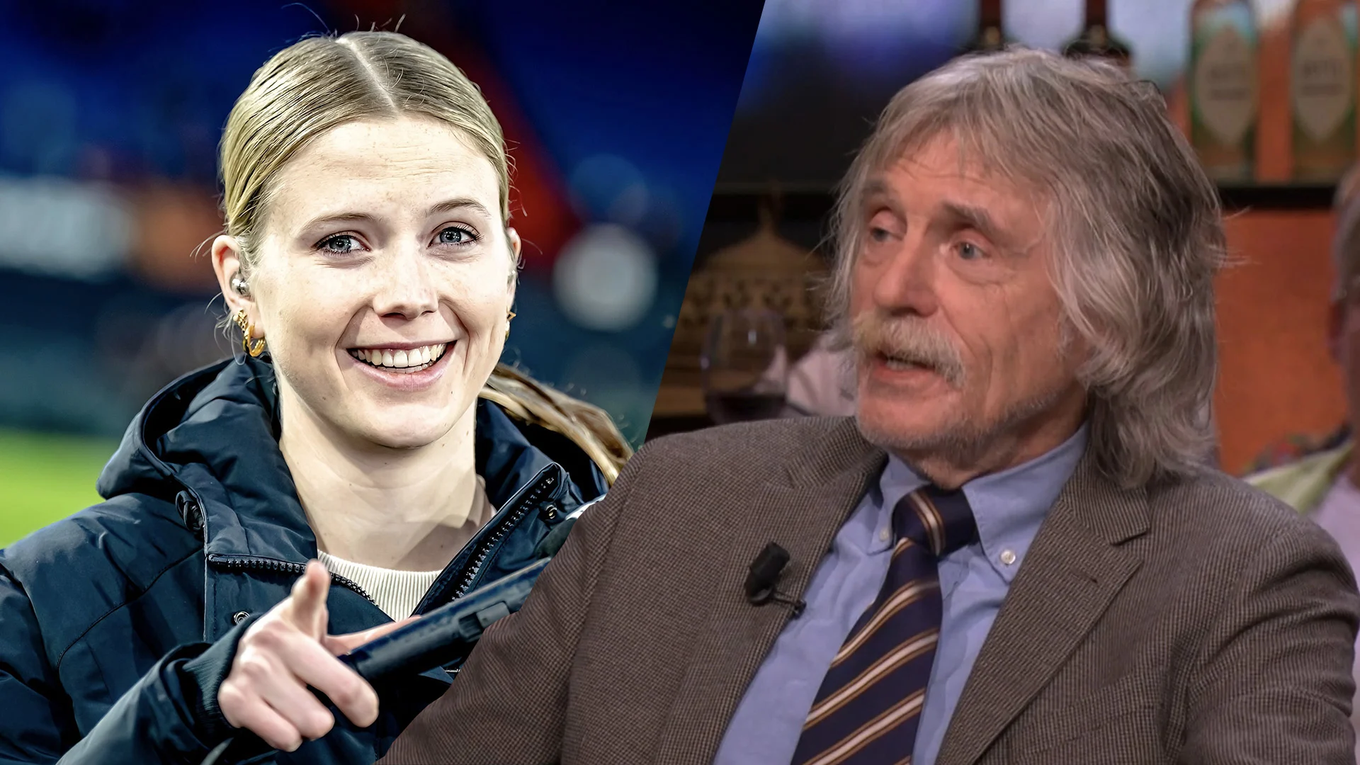 Johan prijst optreden van Noa Vahle bij Ajax - Besiktas: 'Dat deed ze héél leuk!'